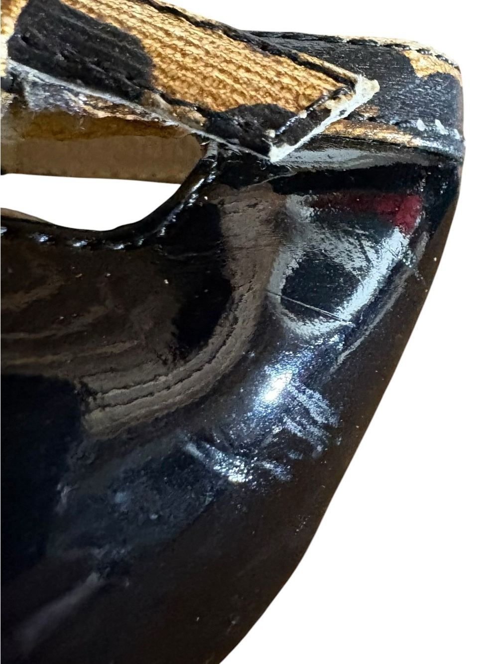 GUESS Vintage Leopard Patent Leather Platform Slingback Heels - Picture 7 of 16